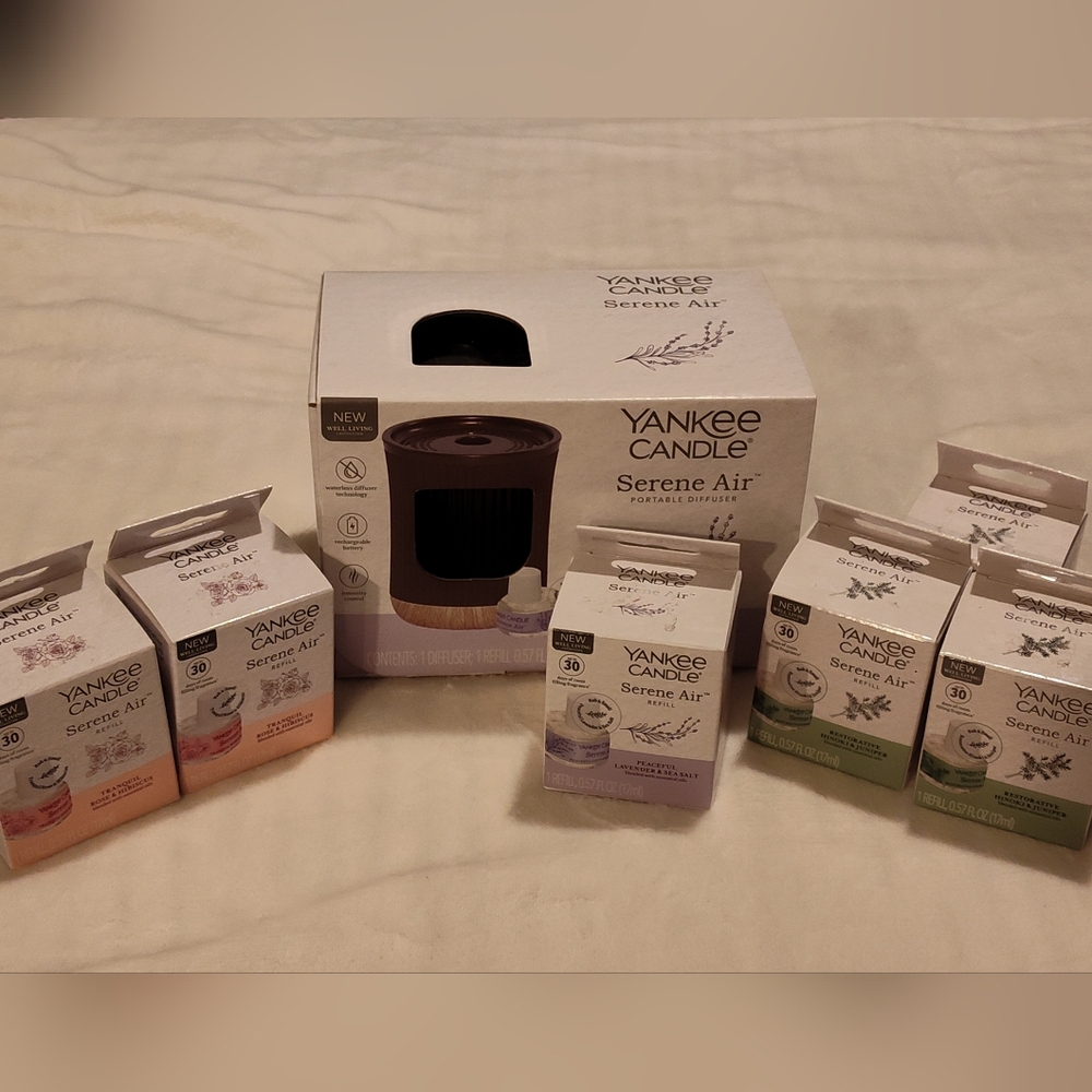 NEW! Yankee Candle Diffuser Kit With 5 Refills